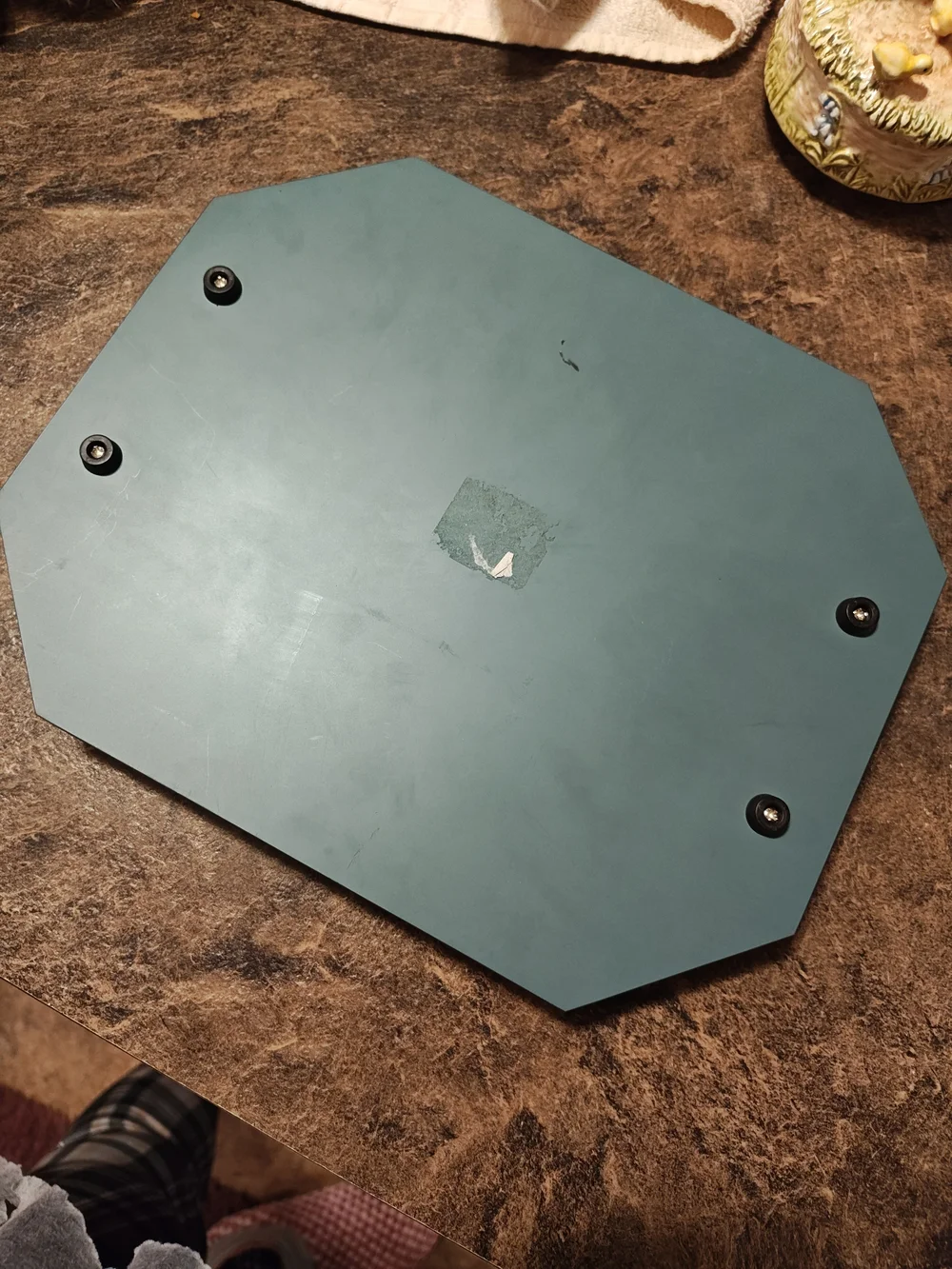 Ornate Silver-Tone Octagonal Vanity Tray